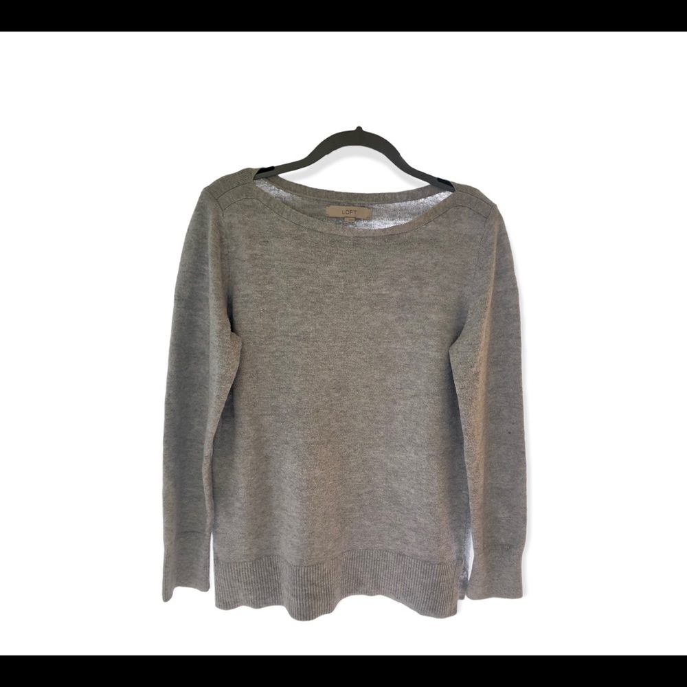 LOFT, Women’s Gray Sweater, Size Large